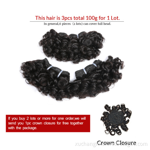 SUPER DOUBLE FUNMI BOUNCY CURLS 100% VIRGIN CUTICLE ALIGNED HUMAN HAIR EXTENSION